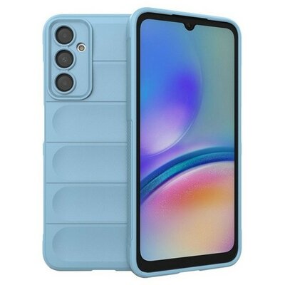 Samsung Galaxy A05s SM-A057F, Szilikon tok, közepesen ütésálló, 3D minta, világoskék