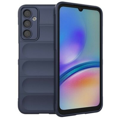 Samsung Galaxy A05s SM-A057F, Szilikon tok, közepesen ütésálló, 3D minta, sötétkék