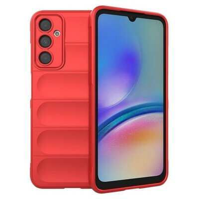 Samsung Galaxy A05s SM-A057F, Szilikon tok, közepesen ütésálló, 3D minta, piros