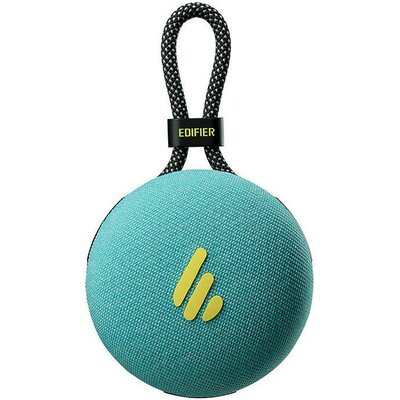 Bluetooth hordozható hangszóró, 5W, BT v5.3, mikrofon, funkció gombok, IPX7, Edifier MP100 Plus, türkizkék