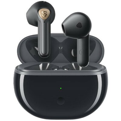 Bluetooth sztereó fülhallgató, v5.2, TWS, töltőtok, érintés vezérlés, zajszűrővel, vízálló, játékosoknak ajánlott, SoundPeats Air 3 Deluxe HS, fekete