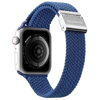 Apple Watch 1-6, SE, SE (2022) (38 / 40 mm) / Watch 7-8 (41 mm), textíl pótszíj, állítható, Dux Ducis Mixture, kék