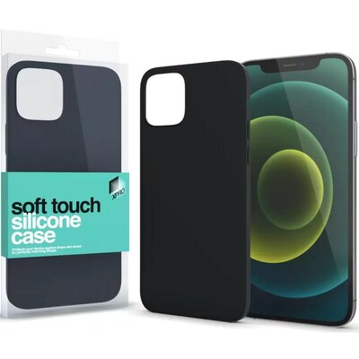 Apple iPhone 15, Szilikon tok, Xprotector Soft Touch, fekete