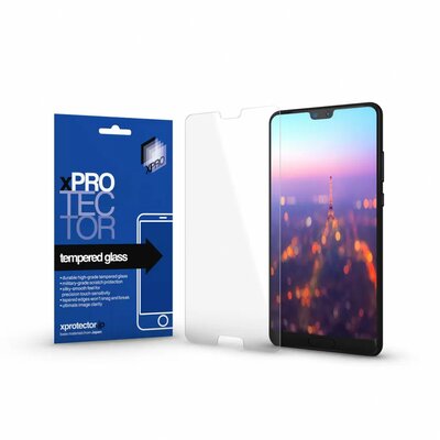 Huawei P20 Pro, Kijelzővédő fólia, ütésálló fólia (az íves részre NEM hajlik rá!), Tempered Glass (edzett üveg), 0.33, Xprotector, Clear