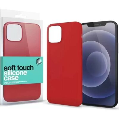 Apple iPhone 13, Szilikon tok, Xprotector Soft Touch, piros