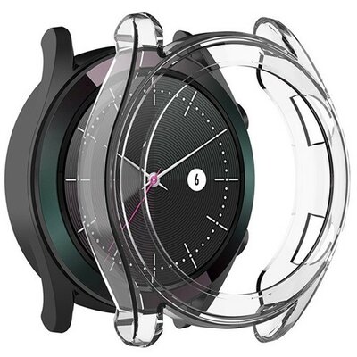 Huawei Watch GT2 (42 mm), Szilikon védőkeret, szíj nélkül, átlátszó