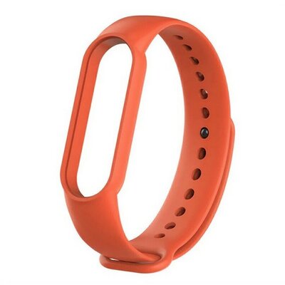 Xiaomi Mi Band 3 / Mi Band 4, szilikon pótszíj, narancssárga