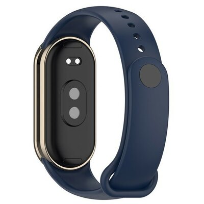 Xiaomi Mi Smart Band 8, szilikon pótszíj, állítható, sötétkék