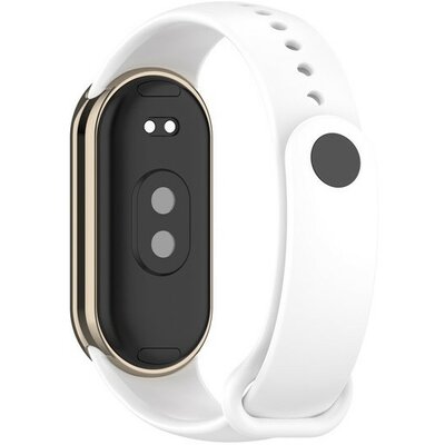 Xiaomi Mi Smart Band 8, szilikon pótszíj, állítható, fehér