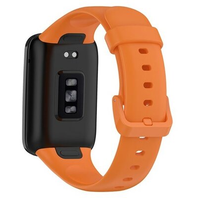 Xiaomi Mi Smart Band 7 Pro, szilikon pótszíj, állítható, narancssárga