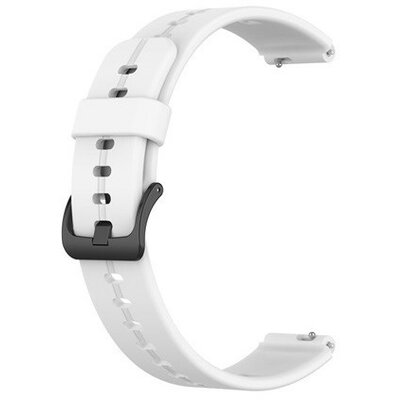 Huawei TalkBand B3 / TalkBand B6, szilikon pótszíj, állítható, fehér