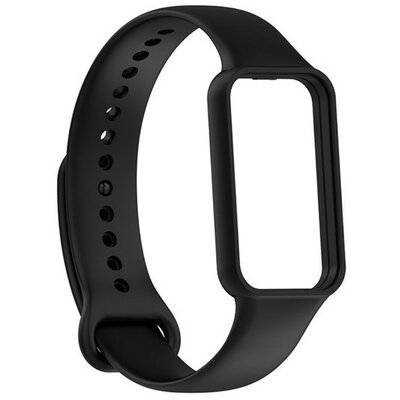 Amazfit Band 7, szilikon pótszíj, állítható, fekete