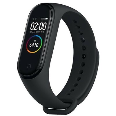 Xiaomi Mi Band 3 / Mi Band 4, szilikon pótszíj, állítható, Devia Delux Sport, fekete