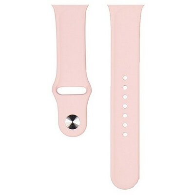 Apple Watch 1-6, SE (42 / 44 mm) / Watch 7-8 (45 mm) / Watch Ultra (49 mm), szilikon pótszíj, állítható, Devia Delux Sport, rózsaszín