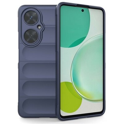 Huawei Nova 11i, Szilikon tok, közepesen ütésálló, 3D minta, sötétkék