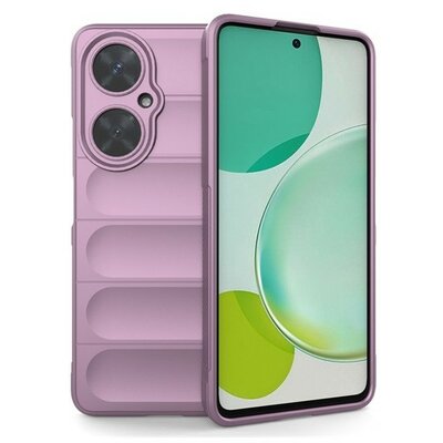 Huawei Nova 11i, Szilikon tok, közepesen ütésálló, 3D minta, lila