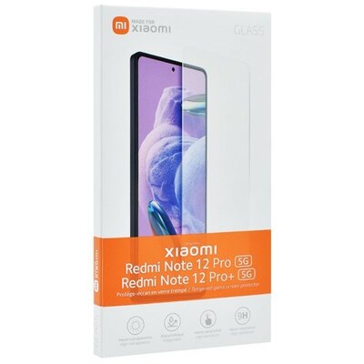 Xiaomi Redmi Note 12 Pro 5G / 12 Pro Plus 5G / Poco X5 Pro 5G, Kijelzővédő fólia, ütésálló fólia (az íves részre NEM hajlik rá!), Tempered Glass (edzett üveg), Clear, gyári