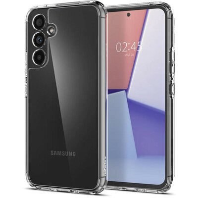 Samsung Galaxy A54 5G SM-A546B, Műanyag hátlap védőtok + szilikon keret, Spigen Ultra Hybrid, átlátszó