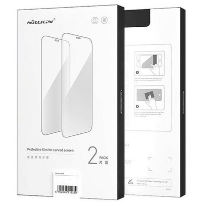 Xiaomi 13 Lite / Civi 2, Kijelzővédő fólia, ütésálló fólia (az íves részre is!), Tempered Glass (edzett üveg), tok barát, 3D Full Cover, Nillkin, fekete, 2 db / csomag