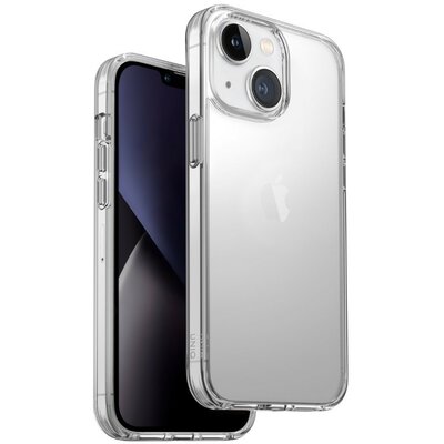 Apple iPhone 14 Plus, Szilikon keret + műanyag hátlap, közepesen ütésálló, légpárnás sarok, Uniq Lifepro Xtreme, átlátszó