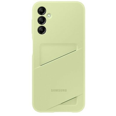 Samsung Galaxy A14 5G SM-A146B, Szilikon tok, kártyatartóval, zöld, gyári