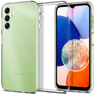 Samsung Galaxy A14 4G / A14 5G SM-A145F / A146B, Szilikon tok, Spigen Liquid Crystal, átlátszó