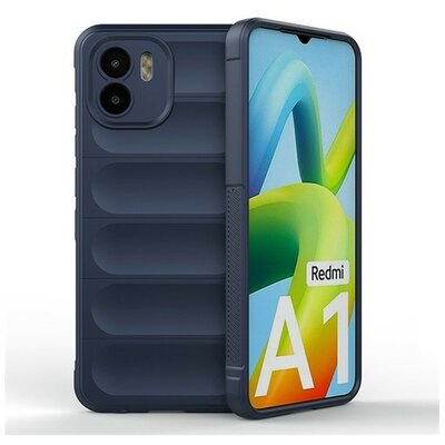 Xiaomi Redmi A1 / A2, Szilikon tok, közepesen ütésálló, 3D minta, sötétkék