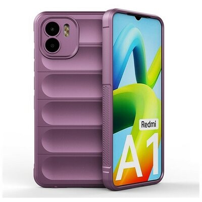 Xiaomi Redmi A1 / A2, Szilikon tok, közepesen ütésálló, 3D minta, lila