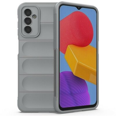 Samsung Galaxy M23 5G SM-M236B, Szilikon tok, közepesen ütésálló, 3D minta, világosszürke