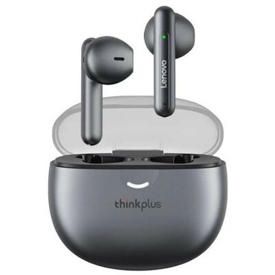 Bluetooth sztereó fülhallgató, v5.1, TWS, töltőtok, zajszűrővel, érintés vezérlés, vízálló, Lenovo ThinkPlus LP1 Pro, fekete, gyári