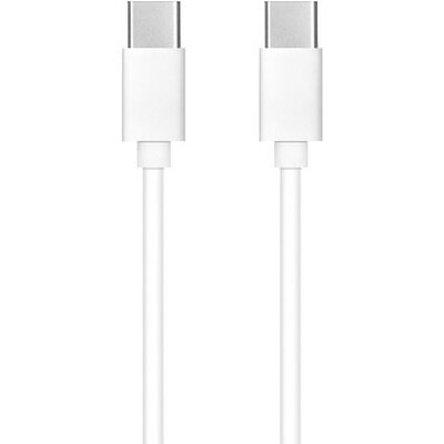 USB Type-C töltő- és adatkábel, USB Type-C, 100 cm, 3000 mA, 60W, gyorstöltés, PD, fehér