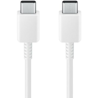 USB Type-C töltő- és adatkábel, USB Type-C, 180 cm, 3000 mA, 60W, gyorstöltés, Samsung, fehér, gyári