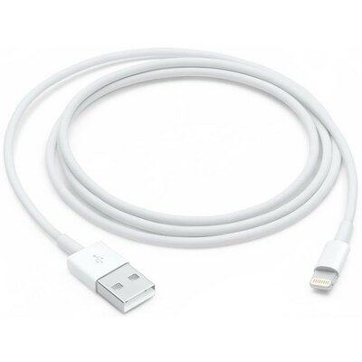 USB töltő- és adatkábel, Lightning, 100 cm, MD818ZM/A utódja, Apple, fehér, gyári