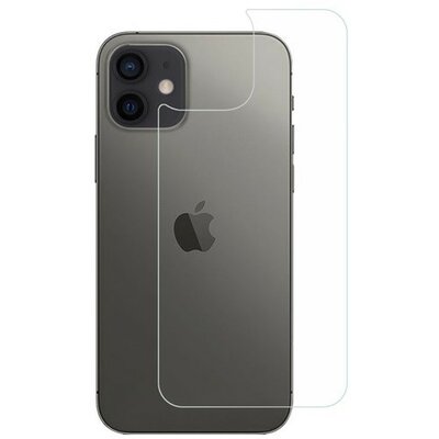 Apple iPhone 12 Mini, Kijelzővédő fólia, ütésálló fólia, hátlapi, Tempered Glass (edzett üveg), Clear