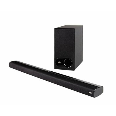 Polk Audio SIGNA S2 Soundbar, Aktív házi mélysugárzó Fekete Bluetooth, Fali rögzítés, Vezeték nélküli mélysugárzóval