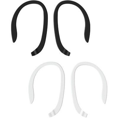 Bluetooth fülhallgató fülkampó, szilikon, Apple AirPods és AirPod Pro kompatibilis, Uniq Loop Sports Dual Pack, fekete/fehér, 2 db / csomag