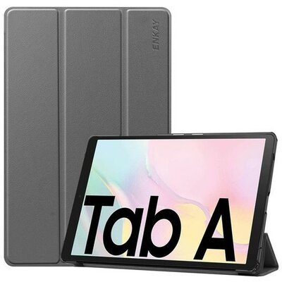 Samsung Galaxy Tab A7 10.4 (2020) SM-T500 / T505, mappa tok, Trifold, Enkay, szürke