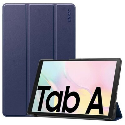 Samsung Galaxy Tab A7 10.4 (2020) SM-T500 / T505, mappa tok, Trifold, Enkay, sötétkék