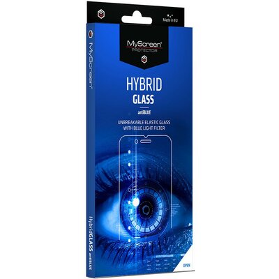 Samsung Galaxy A71 / M51 SM-A715F / M515F, Kijelzővédő fólia, ütésálló fólia, Tempered Glass (edzett üveg), MyScreen Protector, Hybridglass Anti Blue, Clear