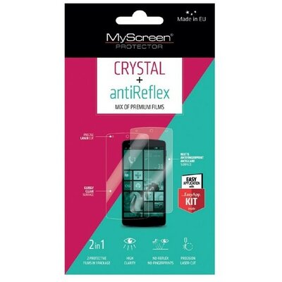 Apple iPhone 12 Pro Max, Kijelzővédő fólia (az íves részre NEM hajlik rá!), MyScreen Protector Crystal+AntiReflex, Clear Prémium