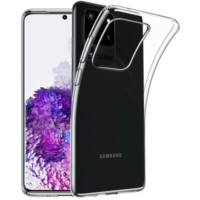 Samsung Galaxy S20 Ultra 5G SM-G988, Szilikon tok, ultravékony, közepesen ütésálló, légpárnás sarok, ESR Essential Zero, átlátszó