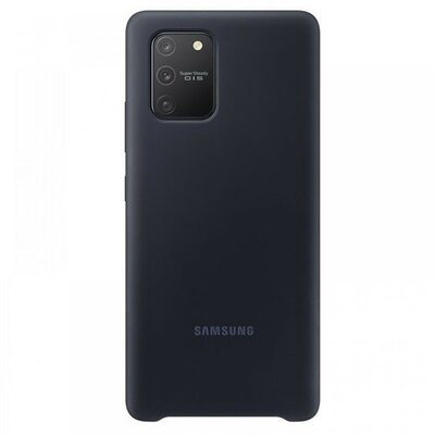 Samsung Galaxy S10 Lite SM-G770, Szilikon tok, fekete, gyári