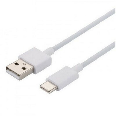 USB töltő- és adatkábel, USB Type-C, 100 cm, Xiaomi, fehér, gyári