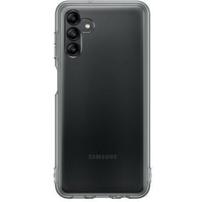 Samsung Galaxy A04s SM-A047F, Szilikon tok, átlátszó/fekete, gyári