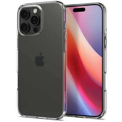 Apple iPhone 16 Pro, Szilikon tok, Spigen Liquid Crystal, átlátszó