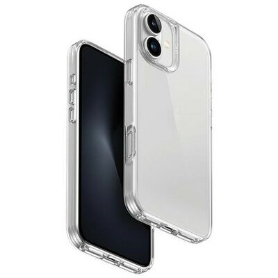 Apple iPhone 16, Szilikon tok, közepesen ütésálló, Uniq Air Fender, átlátszó