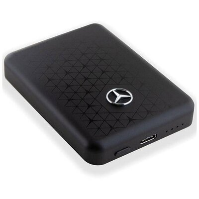 CG MOBILE MEPB5KMESTK MERCEDES-BENZ vésztöltő Type-C aljzat (5000mAh, 15W, MagSafe) FEKETE [Realme 12x, Samsung Galaxy Tab S10 Ultra, Samsung Galaxy S24 FE (SM-S721), Samsung Galaxy A16]