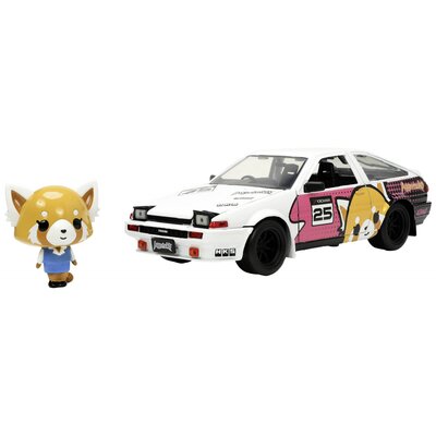 JADA TOYS Aggretsuko 1986 Toyota Trueno AE86 Kész modell Személygépkocsi modell