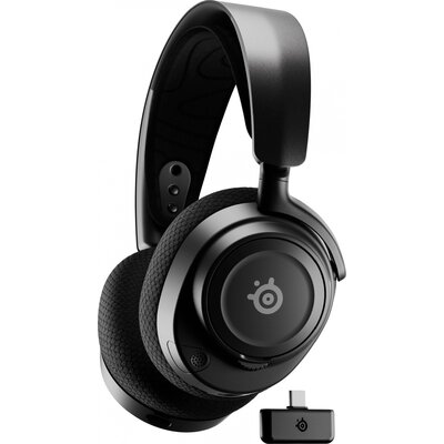 Steelseries Arctis Nova 7 Gamer Over Ear headset Bluetooth®, Rádiójel vezérlésű Stereo Fekete mikrofon zajelnyomás Headset, Hangerő szabályozás, Mikrofon