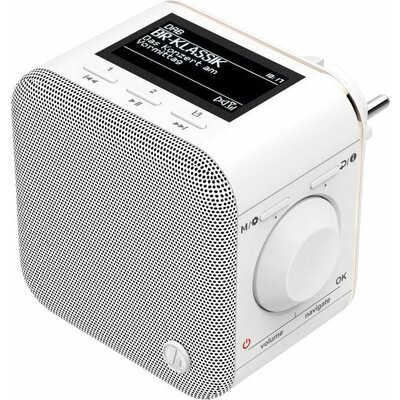 Hama Dugalj rádió DAB+ AUX, Bluetooth® Fehér